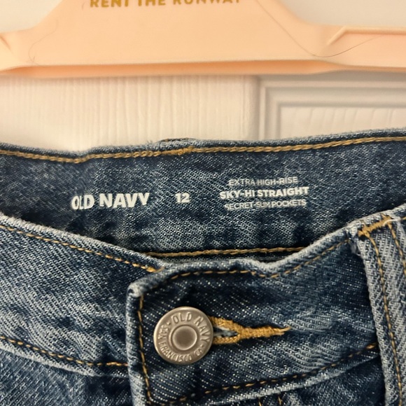 3 for $15 - Bundle 3 items and save - Old Navy Extra Hi Rise straight jeans - Picture 2 of 3